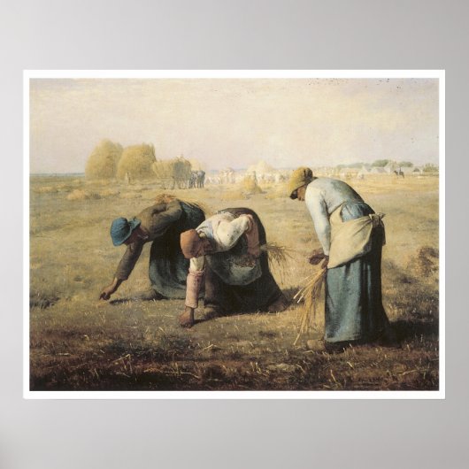 The Gleaners, 1857 Jean-Francois Millet Poster (Voorkant)