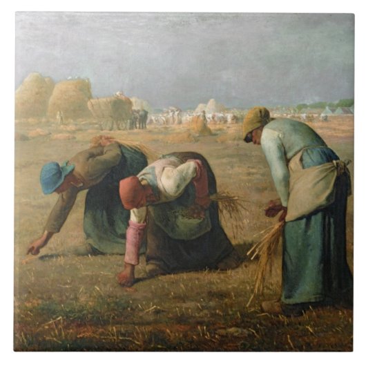 The Gleaners, 1857 Tegeltje (Voorkant)