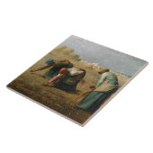 The Gleaners, 1857 Tegeltje (Zijkant)