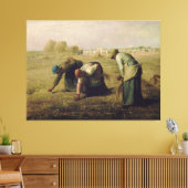 The Gleaners by Jean-François Millet 1857 Canvas Afdruk (Insitu (Woonkamer))