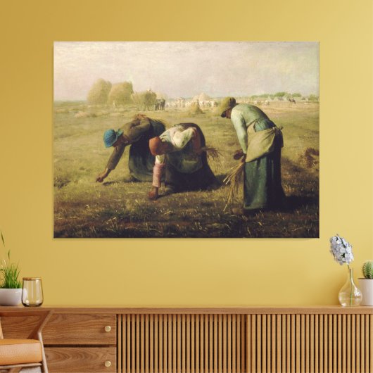The Gleaners by Jean-François Millet 1857 Canvas Afdruk (Insitu (Woonkamer))