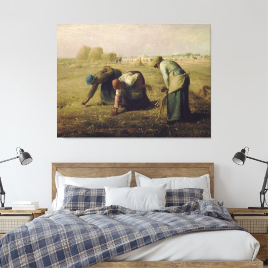The Gleaners by Jean-François Millet 1857 Canvas Afdruk (Insitu (Slaapkamer))