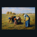 The Gleaners by Jean-Francois Millet Poster<br><div class="desc">Bring timeless realism and quiet dignity into your space with The Gleaners by Jean-Francois Millet. This celebrated 19th century painting depicts three peasant women gathering leftover wheat after the harvest, turning an everyday rural task into a powerful image of labor, resilience, and humanity. Millet’s warm earth tones, expansive field, and...</div>