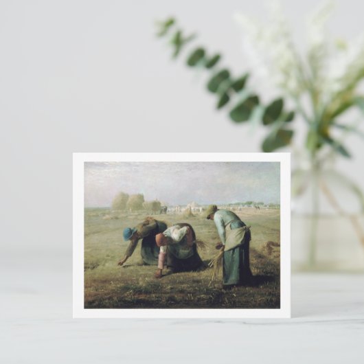 The Gleaners, Jean-Francois Millet, 1857 Briefkaart (Staand voorkant)