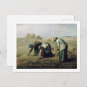 The Gleaners, Jean-Francois Millet, 1857 Briefkaart (Voorkant / Achterkant)