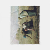 The Gleaners, Jean-Francois Millet, 1857 Fleece Deken (Voorkant)