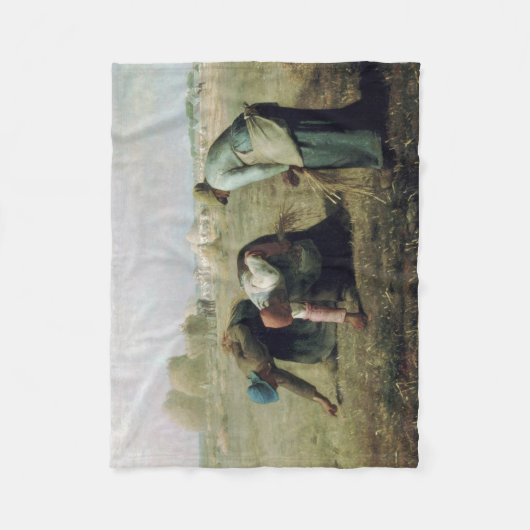 The Gleaners, Jean-Francois Millet, 1857 Fleece Deken (Voorkant)