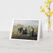 The Gleaners, Jean-Francois Millet, 1857 Kaart (Gele Bloem)