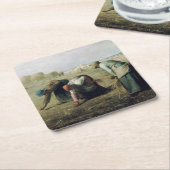 The Gleaners, Jean-Francois Millet, 1857 Kartonnen Onderzetters (Schuin)