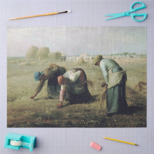 The Gleaners, Jean-Francois Millet, 1857 Tissuepapier (Craft)