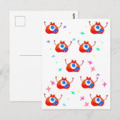 The Glitchy Stardust Monster Briefkaart (Voorkant / Achterkant)