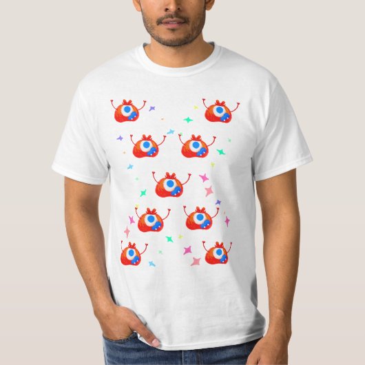 The Glitchy Stardust Monster T-shirt (Voorkant)