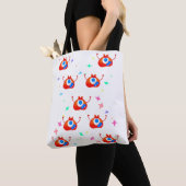 The Glitchy Stardust Monster Tote Bag (Dichtbij)
