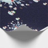 The Glittery Kerstman - Cadeaupapier (Hoek)