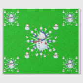 The Glittery Kerstman - Cadeaupapier (Vlak)