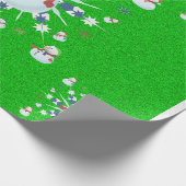 The Glittery Kerstman - Cadeaupapier (Hoek)