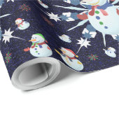 The Glittery Kerstman - Cadeaupapier (Rol Hoek)