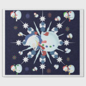 The Glittery Kerstman - Cadeaupapier (Vlak)