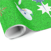 The Glittery Kerstman - Cadeaupapier (Rol Hoek)