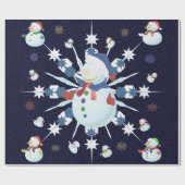 The Glittery Kerstman - Cadeaupapier (Vlak)