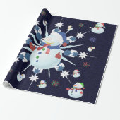 The Glittery Kerstman - Cadeaupapier (Uitgerold)