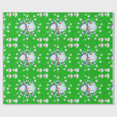 The Glittery Kerstman - Cadeaupapier (Vlak)