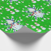 The Glittery Kerstman - Cadeaupapier (Hoek)