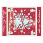 The Glittery Kerstman - Tafelkleed (Voorkant (Horizontaal))
