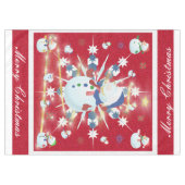 The Glittery Kerstman - Tafelkleed (Voorkant (Horizontaal))