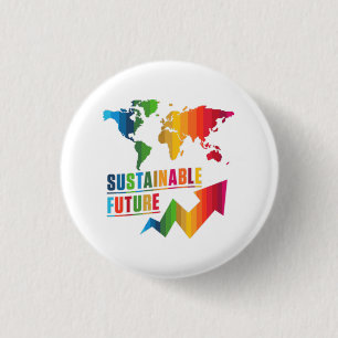 The Global Goals SDGs 2030 Sustainable Future Ronde Button 3,2 Cm