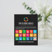 The Global Goals UN SDG 2030 Briefkaart (Staand voorkant)