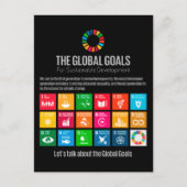 The Global Goals UN SDG 2030 Briefkaart (Voorkant)