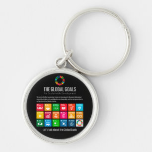 The Global Goals UN SDG 2030 Button Sleutelhanger