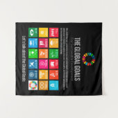 The Global Goals UN SDG 2030 Wandkleed (Voorkant (horizontaal))