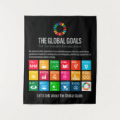 The Global Goals UN SDG 2030 Wandkleed (Voorkant)