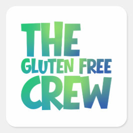 The Gluten Free Crew Vierkante Sticker
