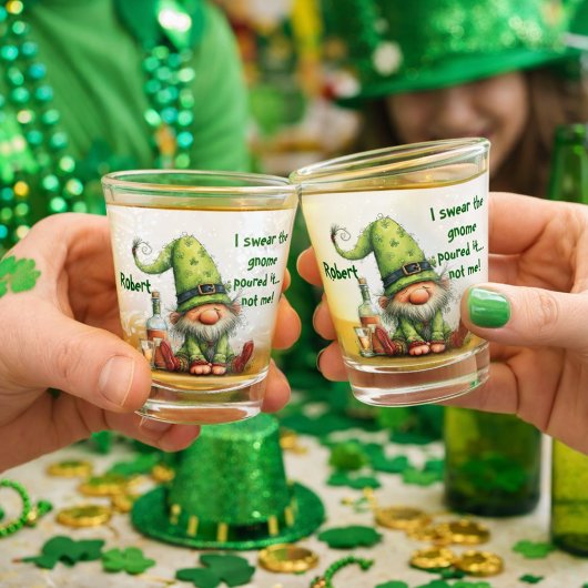 The Gnome Poured It Not Me Shot Glas