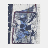 The Goal Keeper - Ice Hockey Goalie Fleece Deken (Voorkant)