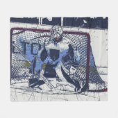 The Goal Keeper - Ice Hockey Goalie Fleece Deken (Voorkant (Horizontaal))