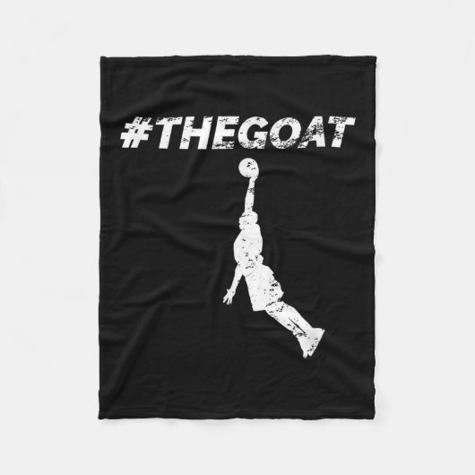 The Goat Greatest Of All Time Basketball Motivatio Fleece Deken (Voorkant)