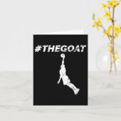 The Goat Greatest Of All Time Basketball Motivatio Kaart (Gele Bloem)