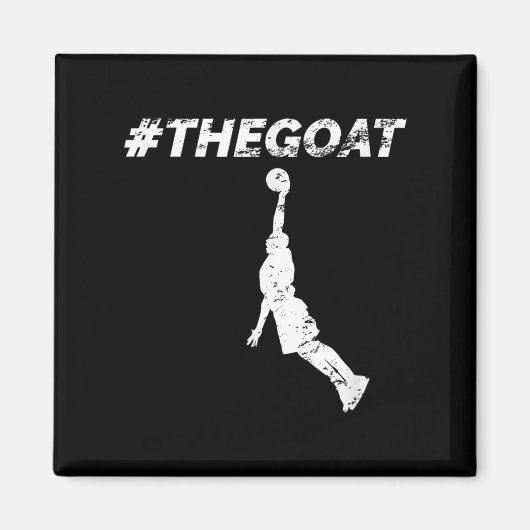The Goat Greatest Of All Time Basketball Motivatio Magneet (Voorkant)