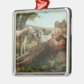 The Goatherder Girl's Siesta (door Carlo Ademollo) Metalen Ornament (Links)