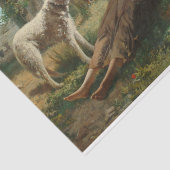 The Goatherder Girl's Siesta (door Carlo Ademollo) Tissuepapier (Detail)