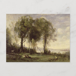 The Goatherds of Castel Gandolfo, 1866 Briefkaart