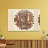 The Gobelins Workshop, 1840 Canvas Afdruk (Insitu (Woonkamer))