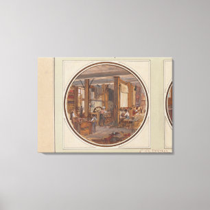 The Gobelins Workshop, 1840 Canvas Afdruk