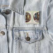 The Gobelins Workshop, 1840 Vierkante Button 5,1 Cm (In situ)