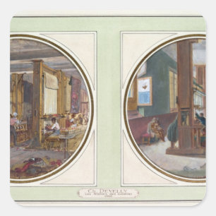 The Gobelins Workshop, 1840 Vierkante Sticker