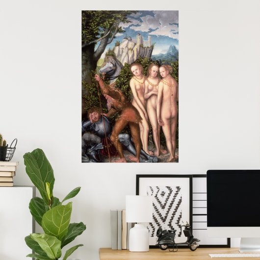 The God Mercury Waking Paris Poster (Thuiskantoor)